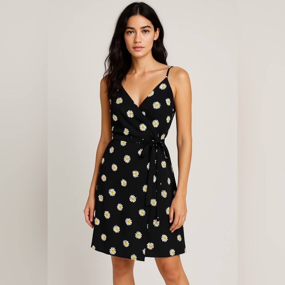 Sanctuary Black Floral Midi Dress